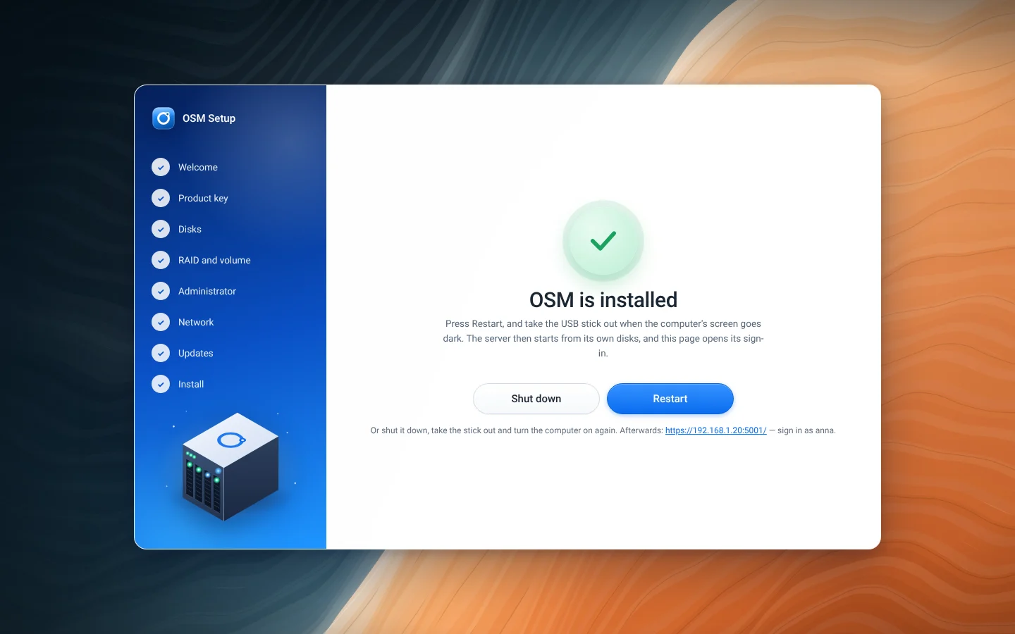Installed