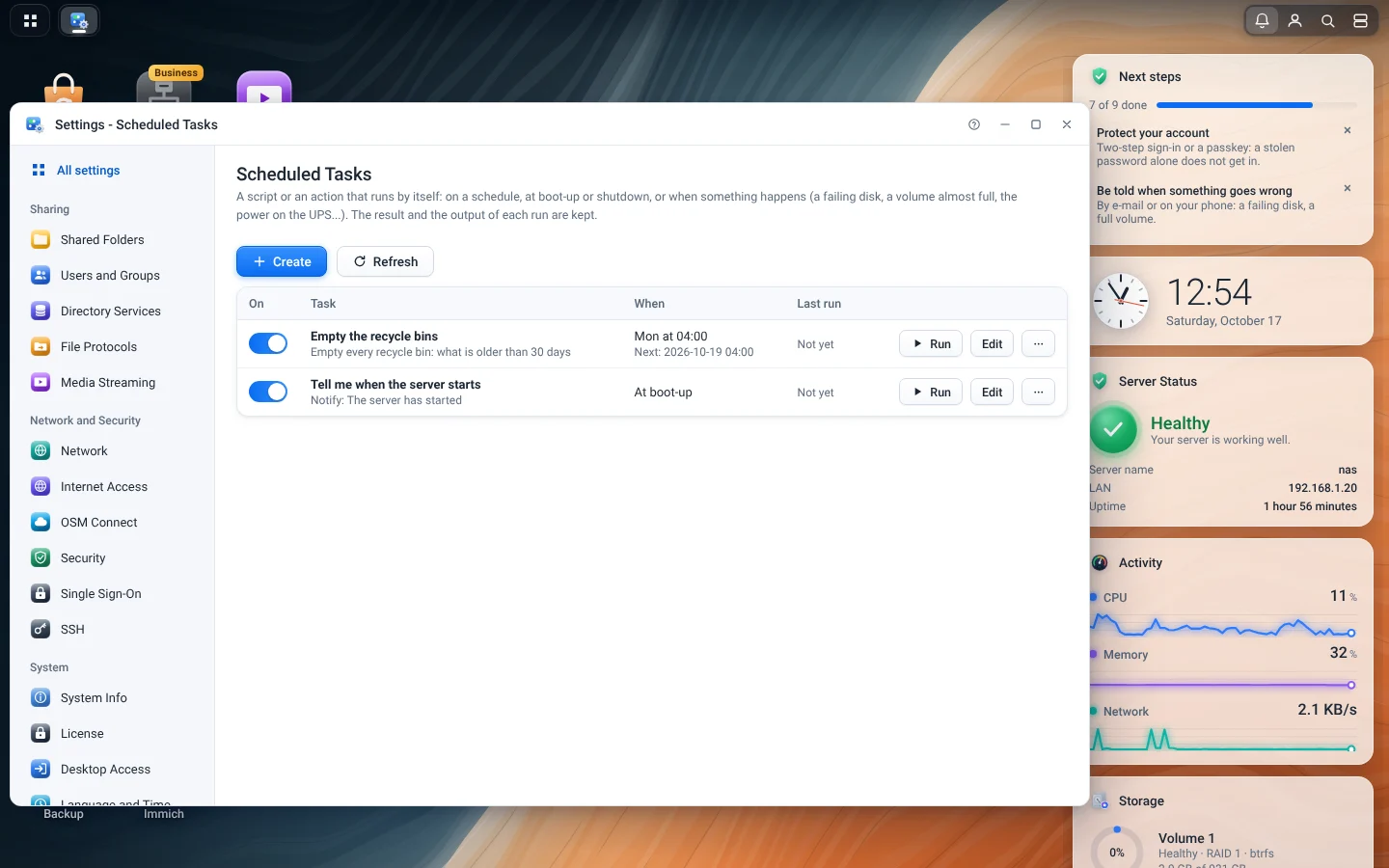 Scheduled Tasks
